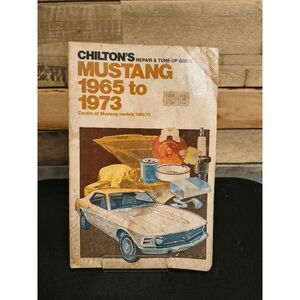 Chilton's Repair & Tune-up Guide #6542 Mustang 1965 to 1973 ISBN # 080196542X